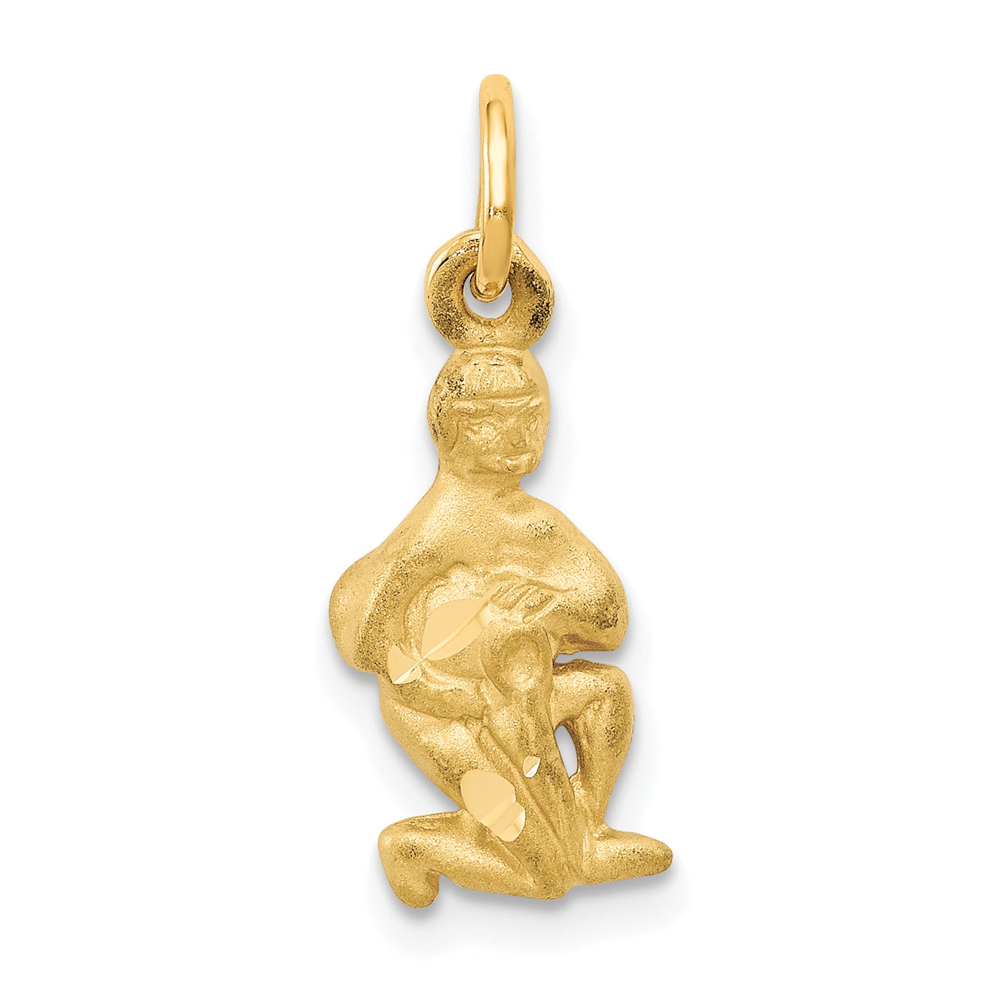 10k Aquarius Zodiac Charm Main image