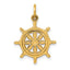 10k Ships Wheel Charm