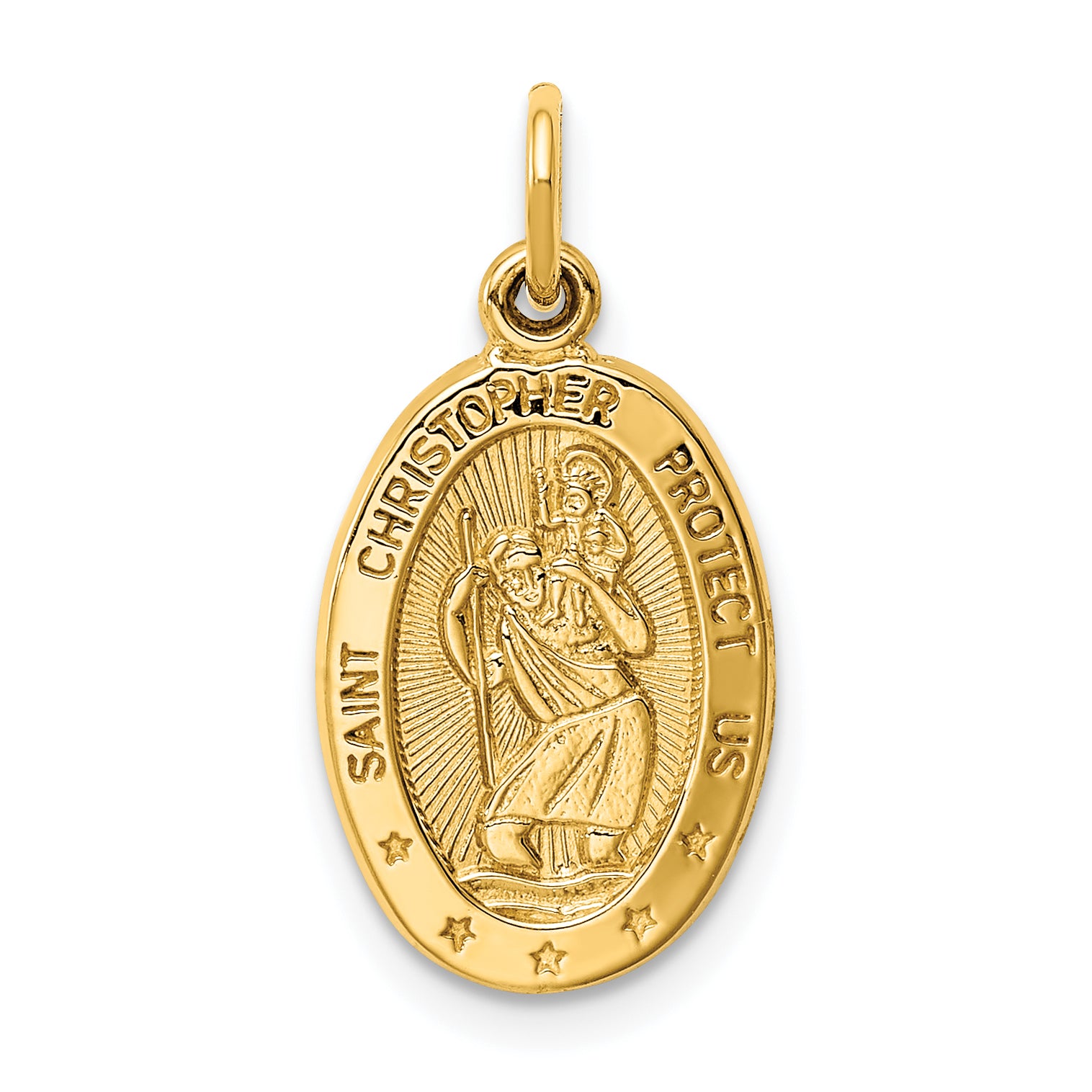 10k Saint Christopher Medal Charm Main image