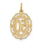 10k #50 in Oval Pendant