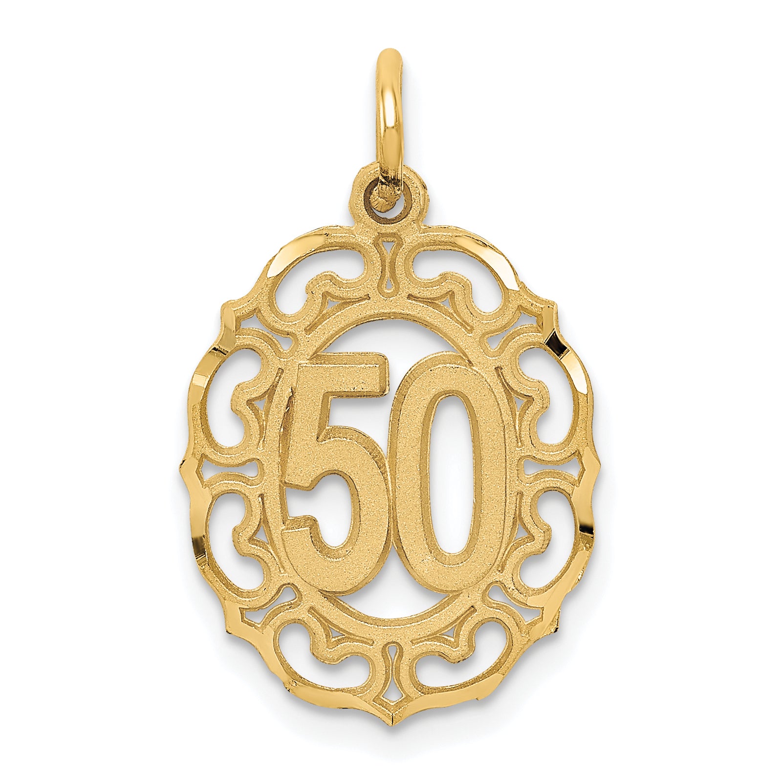 10k #50 in Oval Pendant Main image