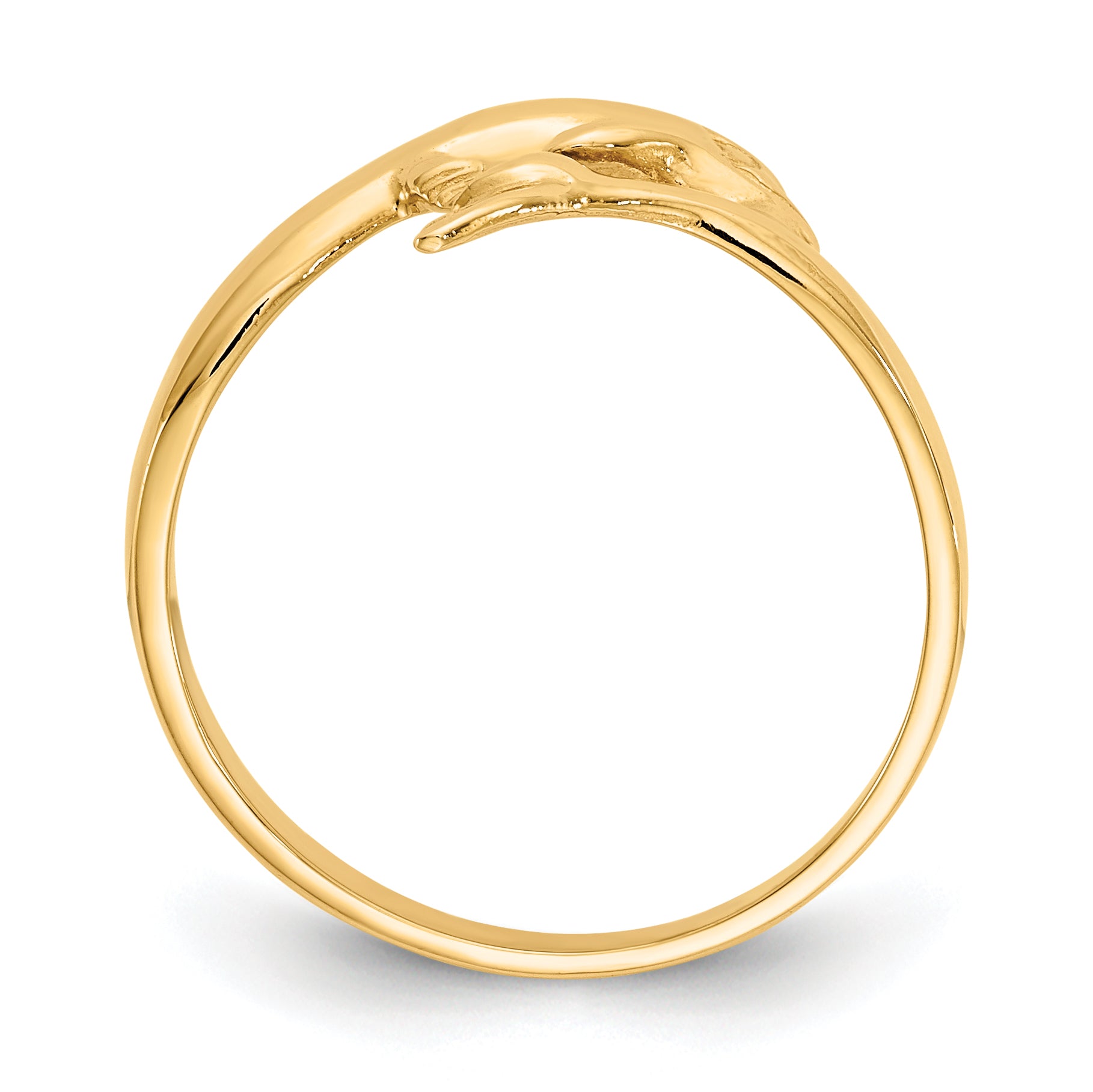 10k Dolphin Ring Secondary image