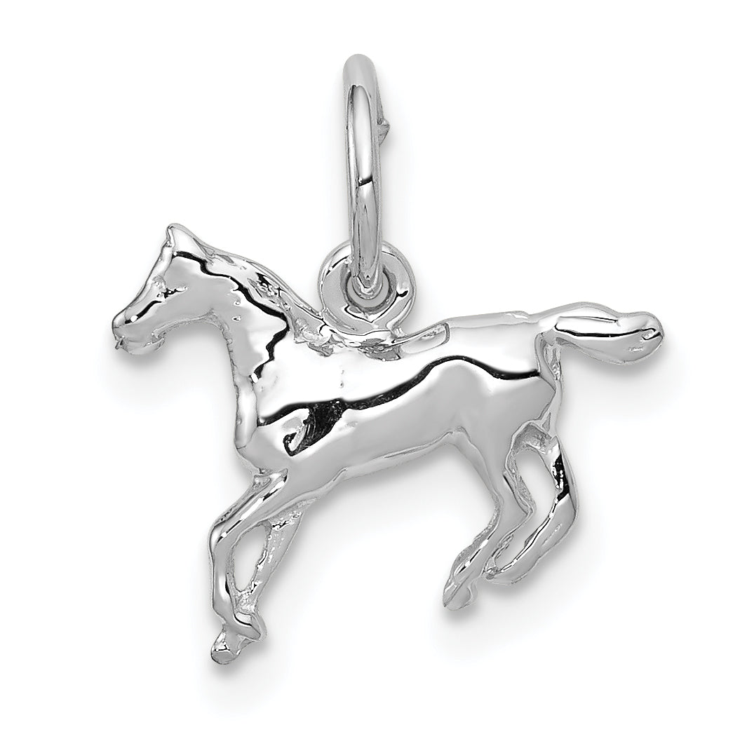 10k White Gold Horse Charm Main image