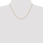14K 1.0mm D/C Wheat Chain