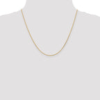14K 1.0mm D/C Wheat Chain
