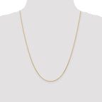 14K 1.0mm D/C Wheat Chain