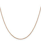 14K Rose Gold .8mm Spiga Chain