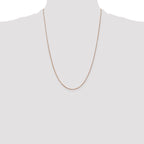 14K Rose Gold .8mm Spiga Chain