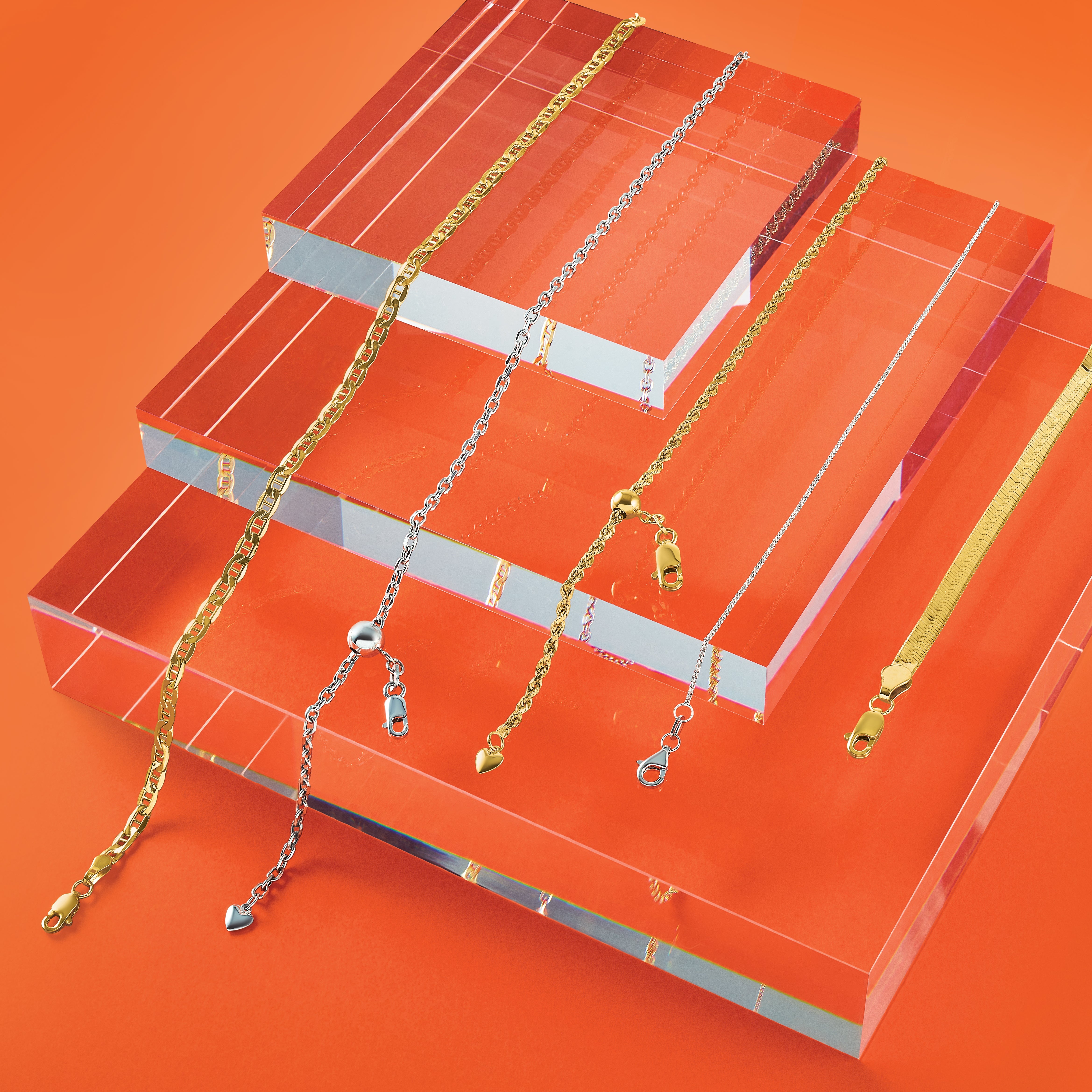 14K Adjustable 2mm D/C Rope Chain