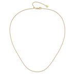 14K Adjustable .7mm Round Cable Chain