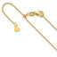 14K Adjustable .7mm Round Cable Chain
