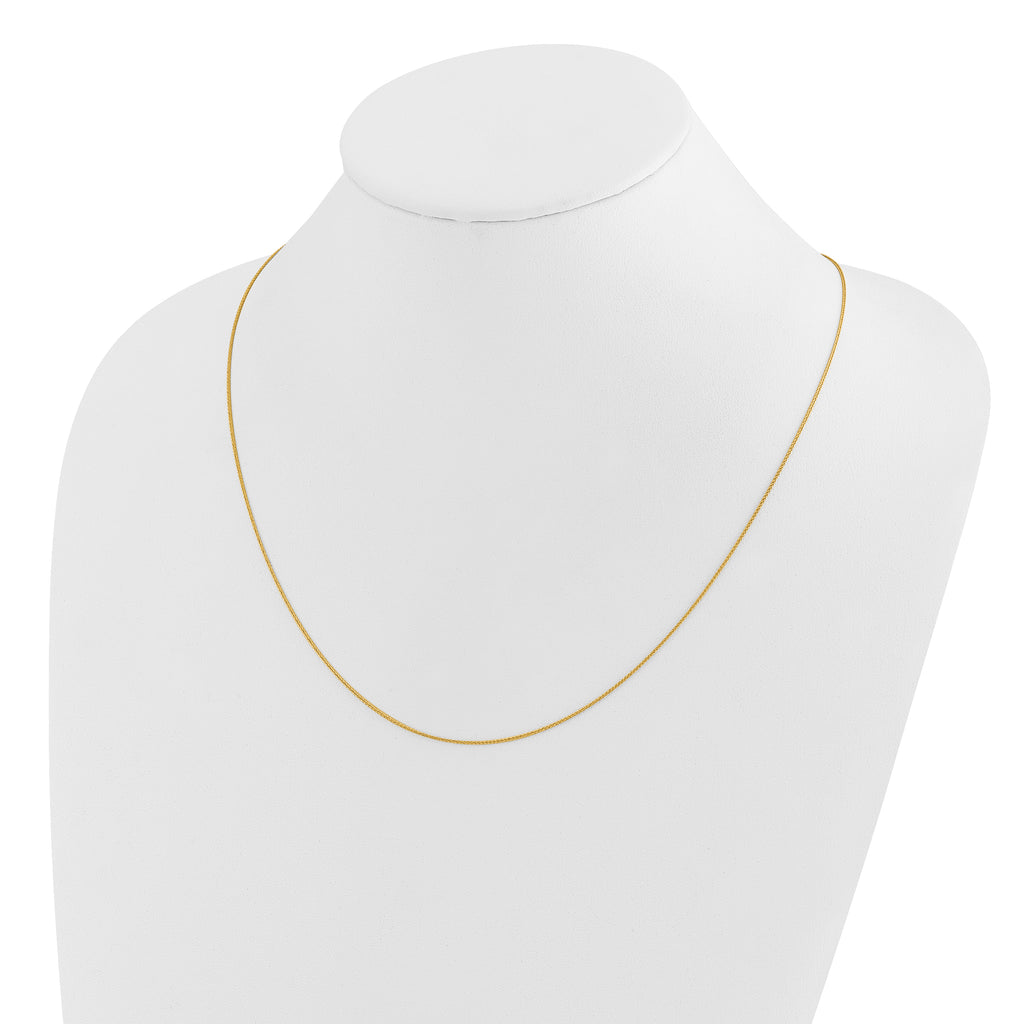 14K Adjustable .85mm Wheat Chain