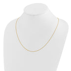 14K Adjustable .85mm Wheat Chain