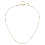 14K Adjustable .8mm D/C Wheat Chain