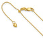 14K Adjustable .8mm D/C Wheat Chain