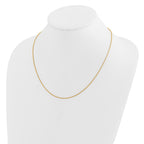 14K Adjustable 1.2mm D/C Wheat Chain