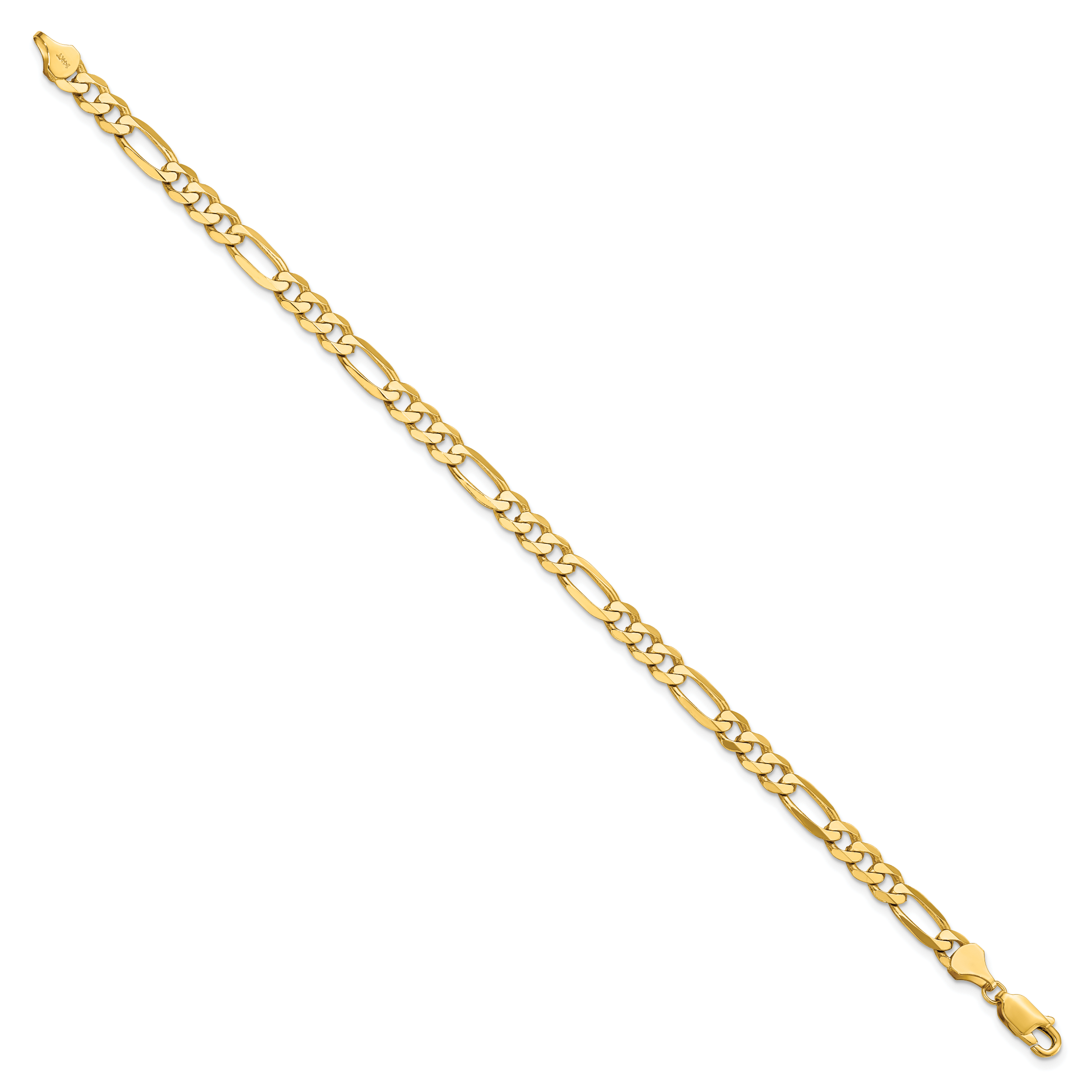 14K 5.50mm Flat Figaro Chain Secondary image