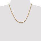 14K 2.9mm Flat Beveled Curb Chain