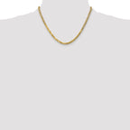 14K 4.5mm Flat Beveled Curb Chain