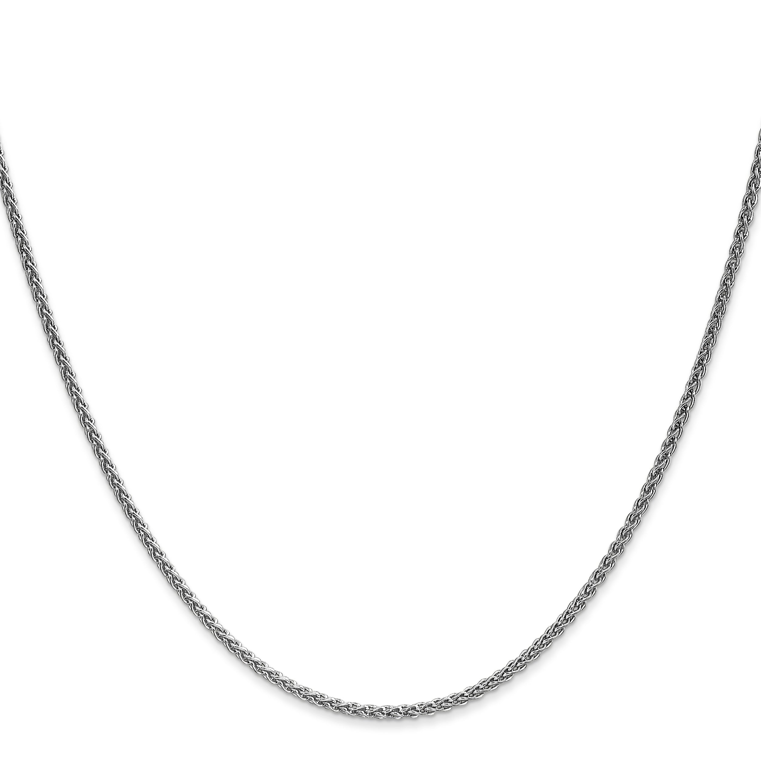 14K White Gold 1.65mm Spiga Chain Secondary image