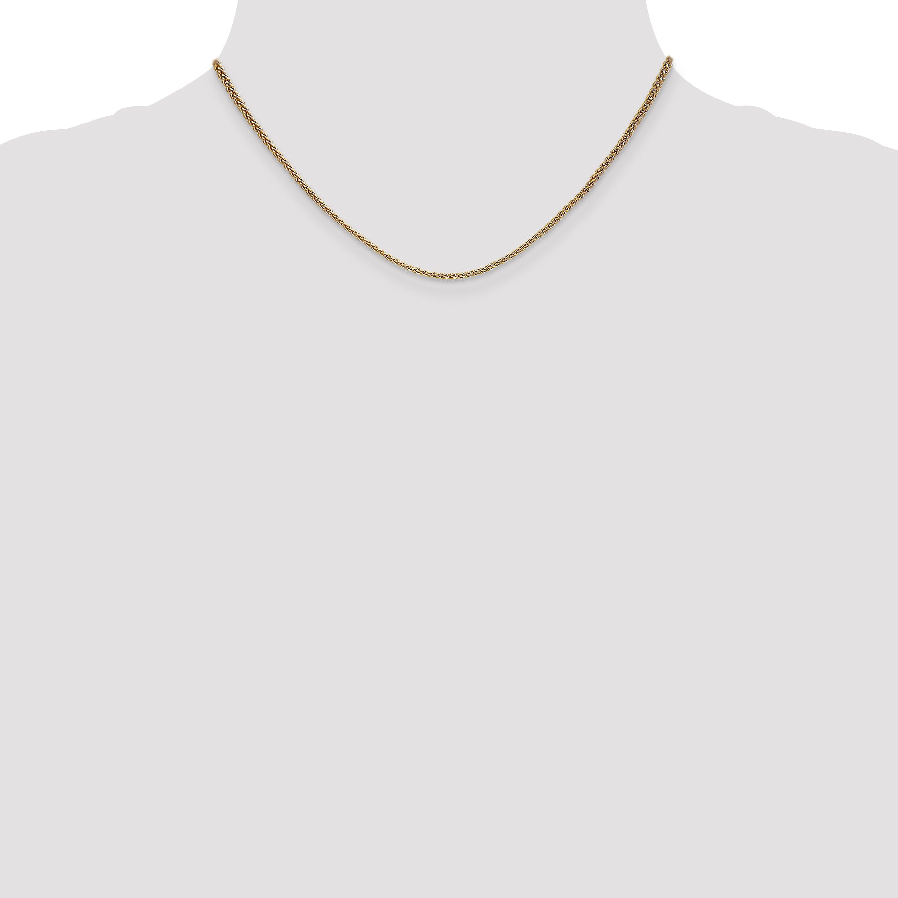 14K 1.65mm Spiga Chain
