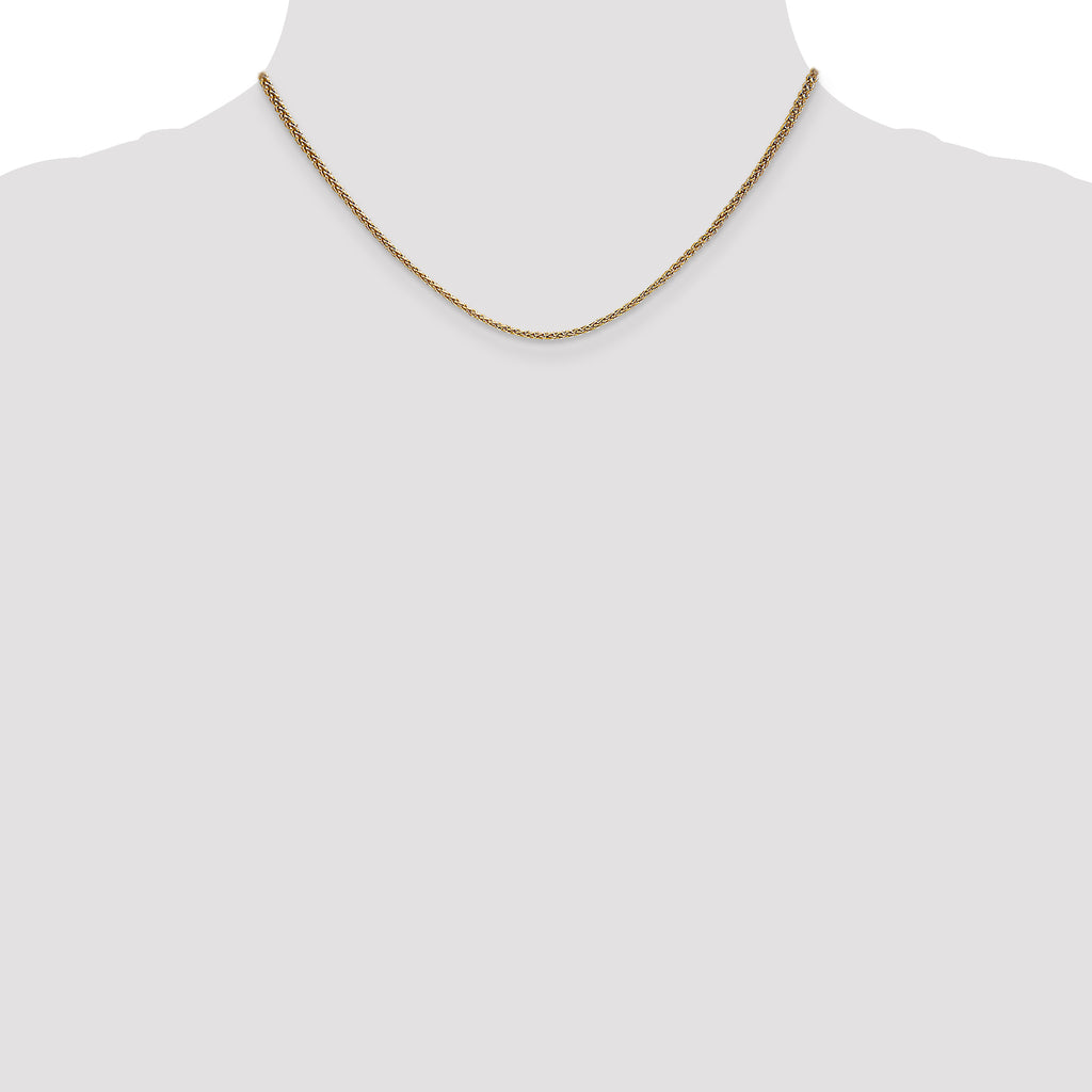 14K 1.65mm Spiga Chain