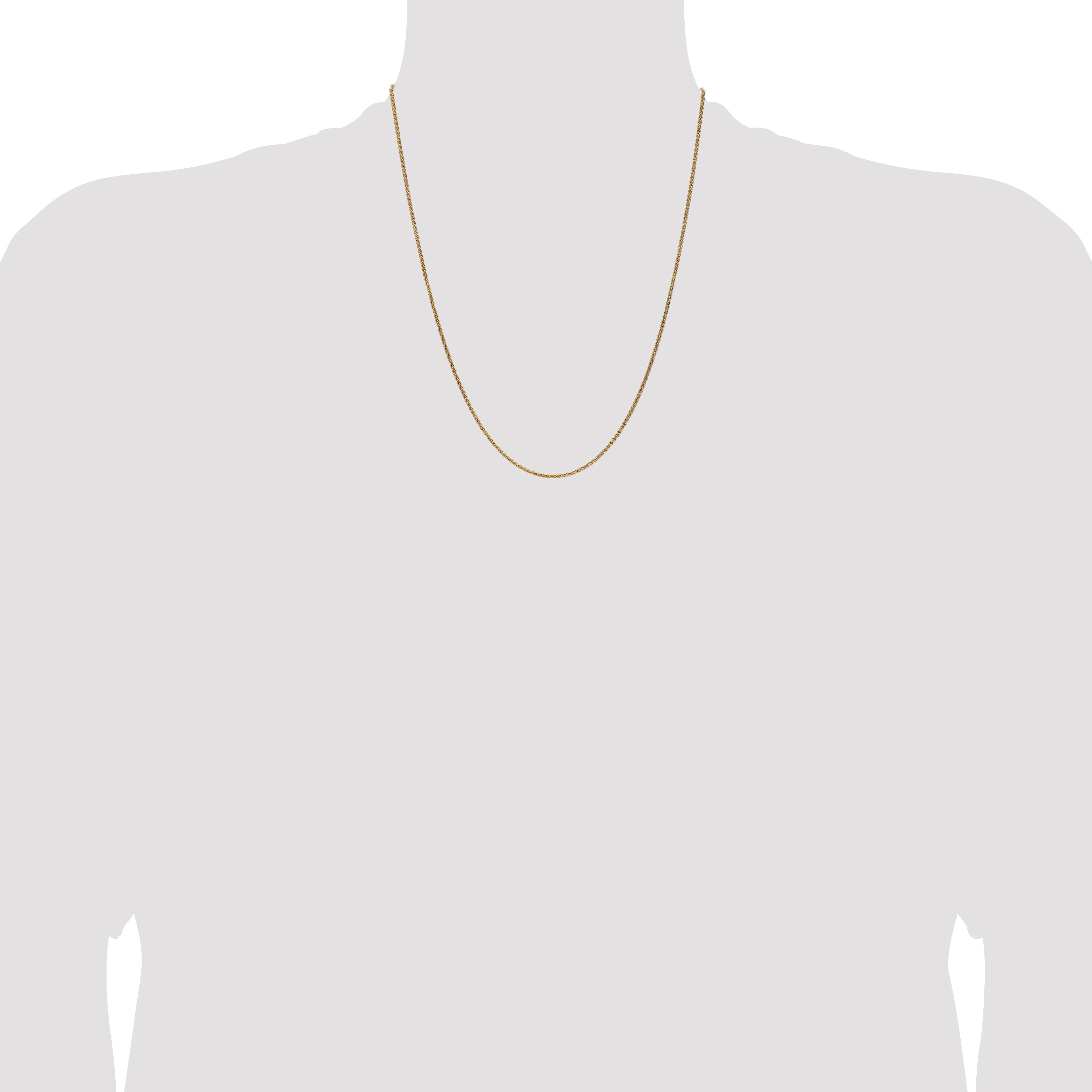 14K 1.65mm Spiga Chain