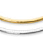 14K 4mm Two-tone Reversible Omega Necklace