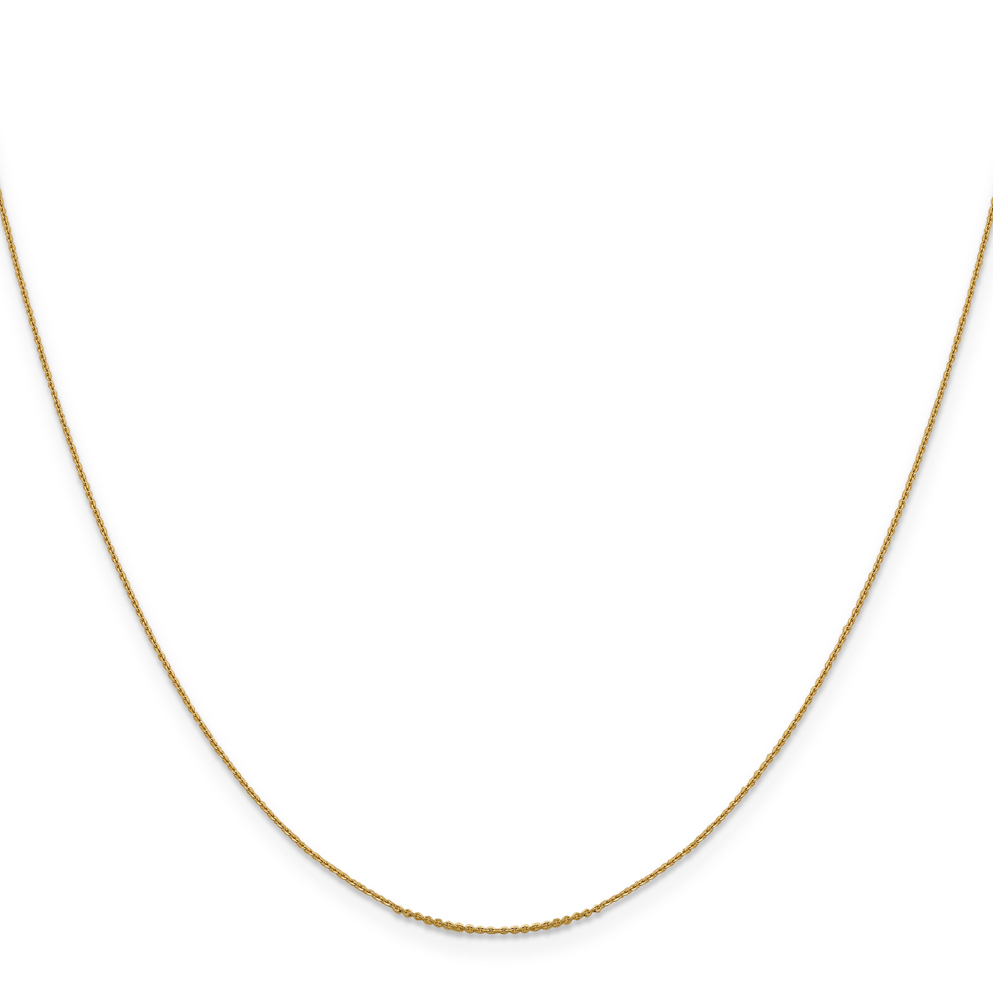 Diamond-Cut Cable Chain in 14K Yellow Gold Secondary image