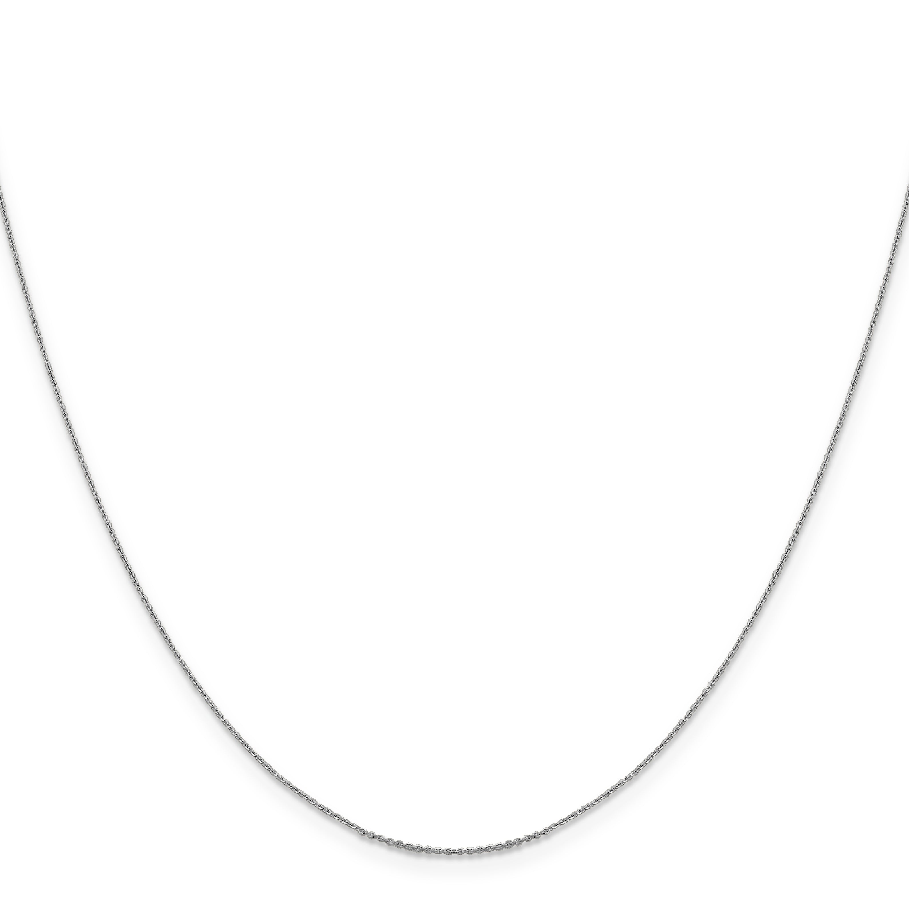 Diamond-Cut Cable Chain in 14K White Gold Secondary image