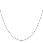 14K White Gold .85 mm D/C Cable Chain