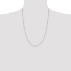 14K White Gold .85 mm D/C Cable Chain