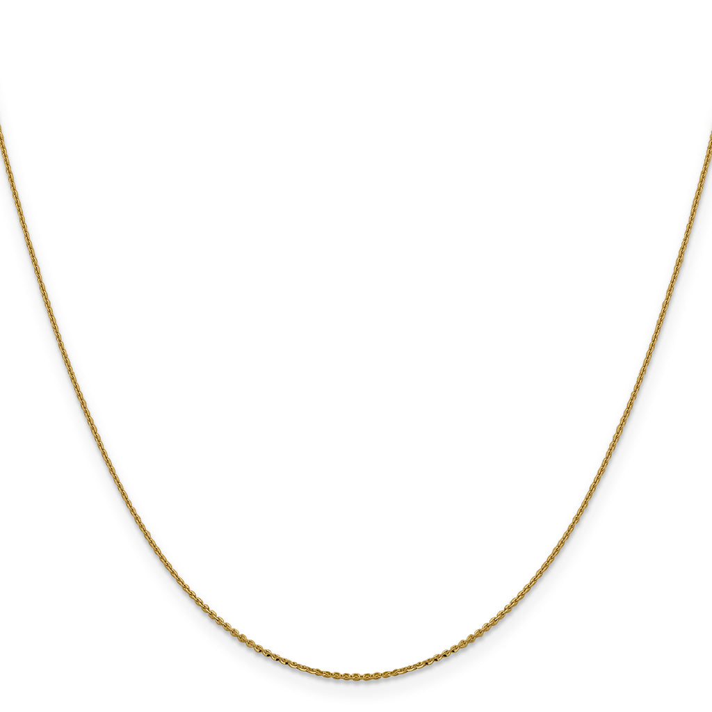 14 Karat 1.0 mm D/C Cable Chain - View 2