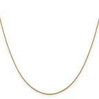 14 Karat 1.0 mm D/C Cable Chain - View 2