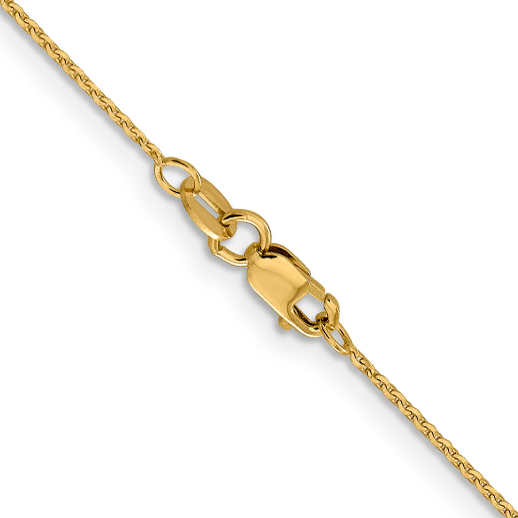 14 Karat 1.0 mm D/C Cable Chain - View 3