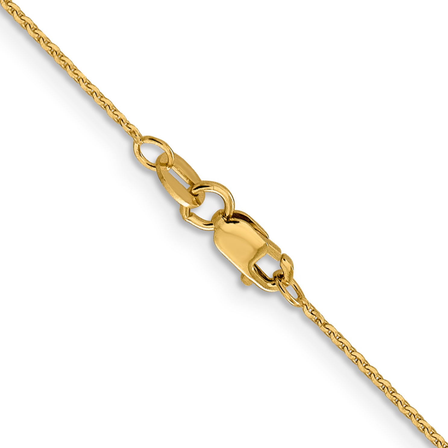 14 Karat 1.0 mm D/C Cable Chain - View 3