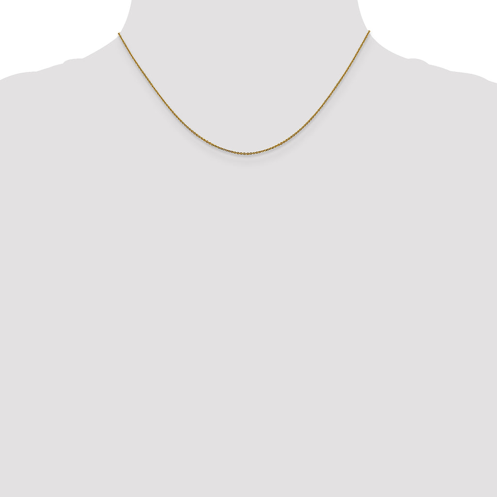 14 Karat 1.0 mm D/C Cable Chain - View 4