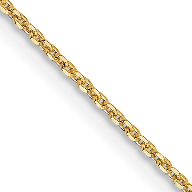 14 Karat 1.0 mm D/C Cable Chain | Sophia Jewelers