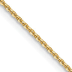 14 Karat 1.0 mm D/C Cable Chain | Sophia Jewelers