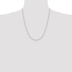 14K White Gold 1.0 mm D/C Cable Chain