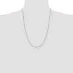 14K White Gold 1.0 mm D/C Cable Chain