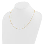 14K Adjustable 1.15mm D/C Oval Link Chain