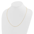 14K Adjustable 1.15mm D/C Oval Link Chain