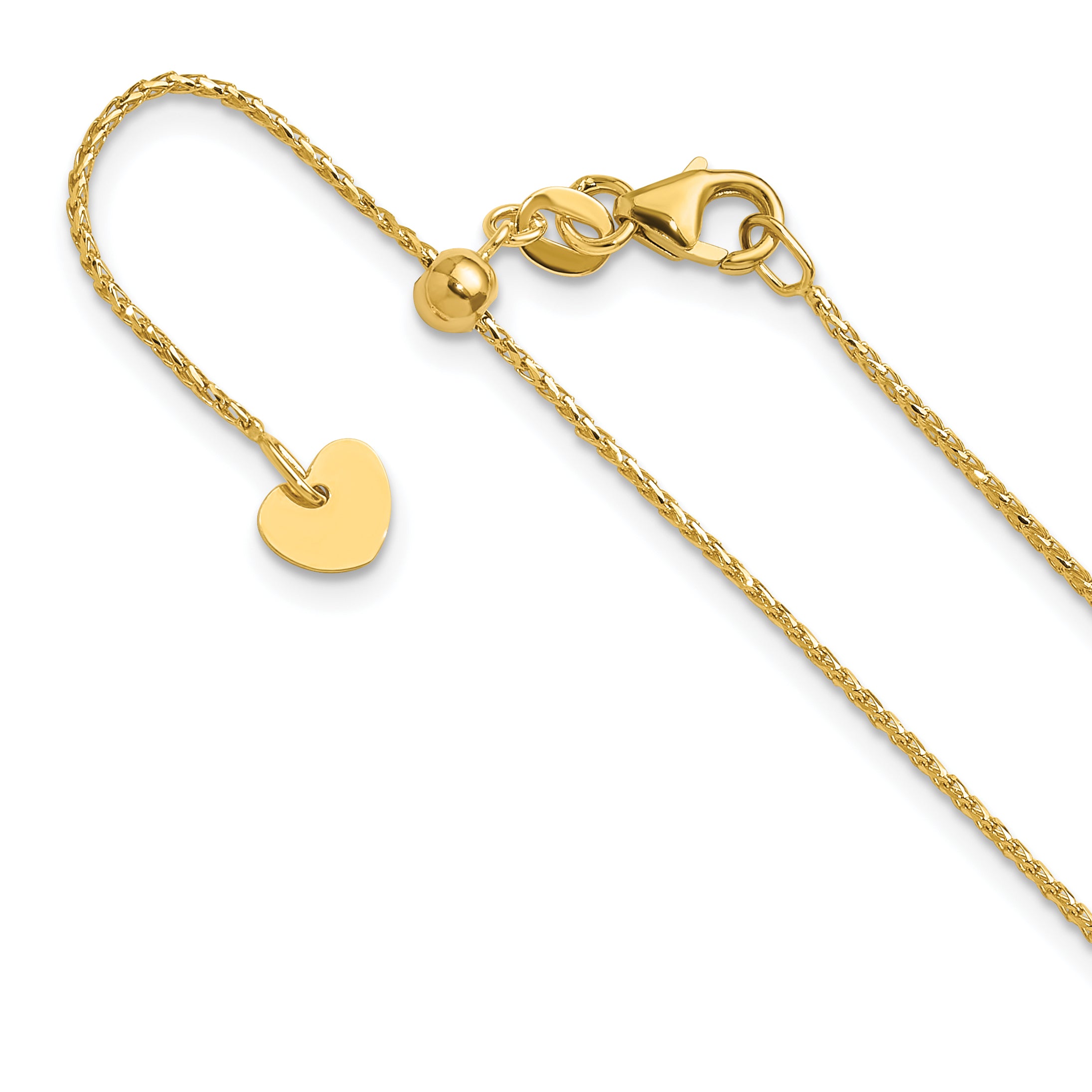 14K Adjustable 1mm D/C Open Franco Chain Main image