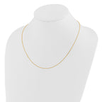 14K Adjustable  1.1mm D/C Cable Chain