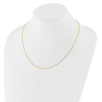 14K Adjustable  1.25mm D/C Cable Chain