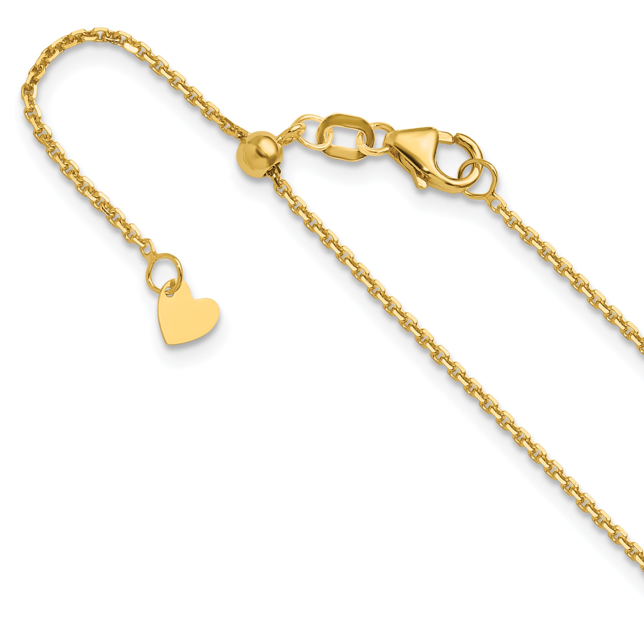 14K Adjustable  1.25mm D/C Cable Chain Main image