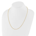 14K Adjustable 1.5mm Wheat Chain