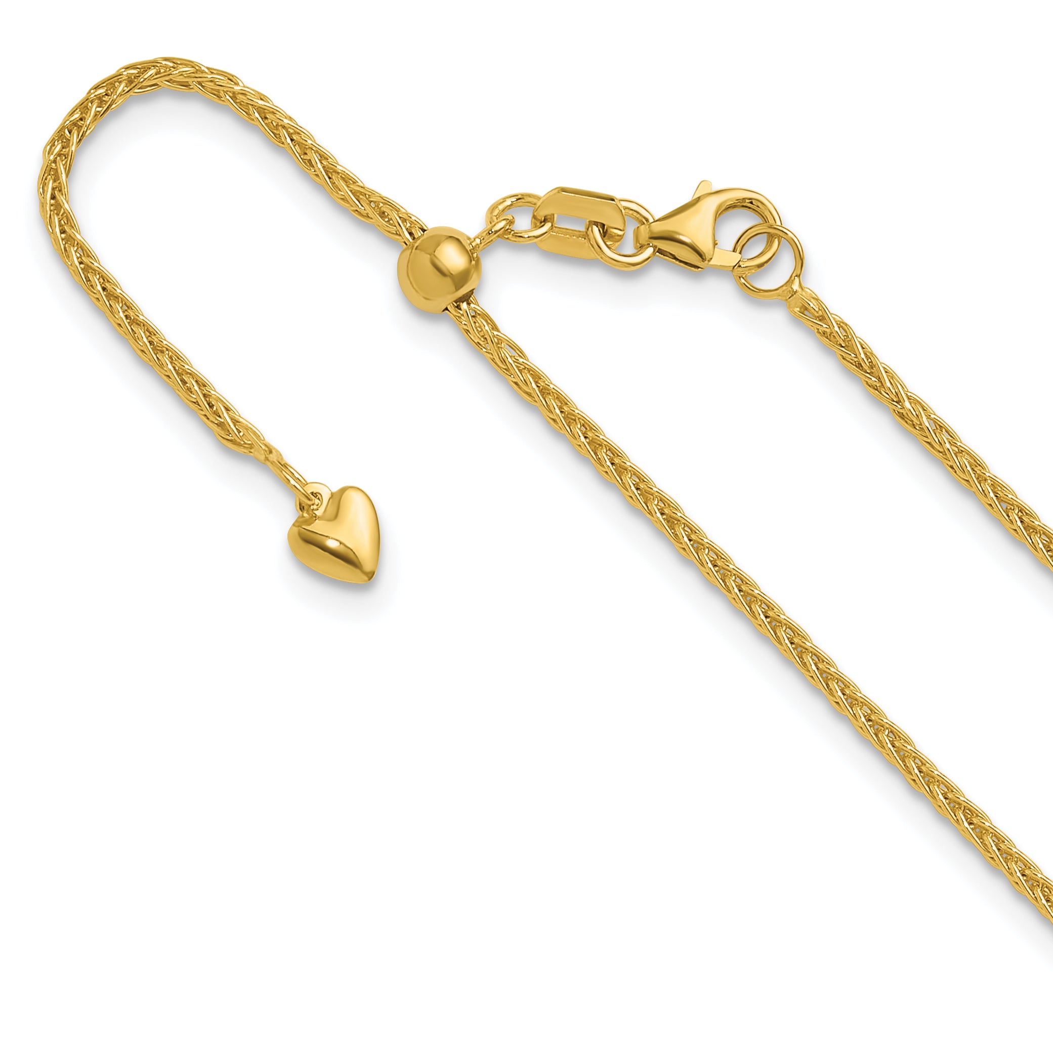 14K Adjustable 1.5mm Wheat Chain Main image