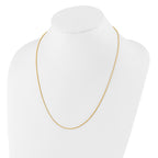 14K Adjustable 1.3mm D/C Wheat Chain